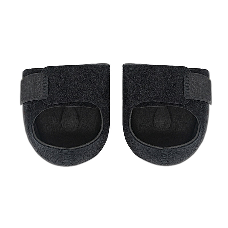 Silicone Heel Cushions with Straps for Heel Pain Relief and Shock Absorption