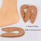 Silicone Heel Cups for plantar fasciitis relief, U-Shaped Heel Pads for Pain Support & Comfort