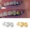 Vintage Silver Tooth Grill Caps Set, Punk Hip Hop Tooth Jewelry for Couples