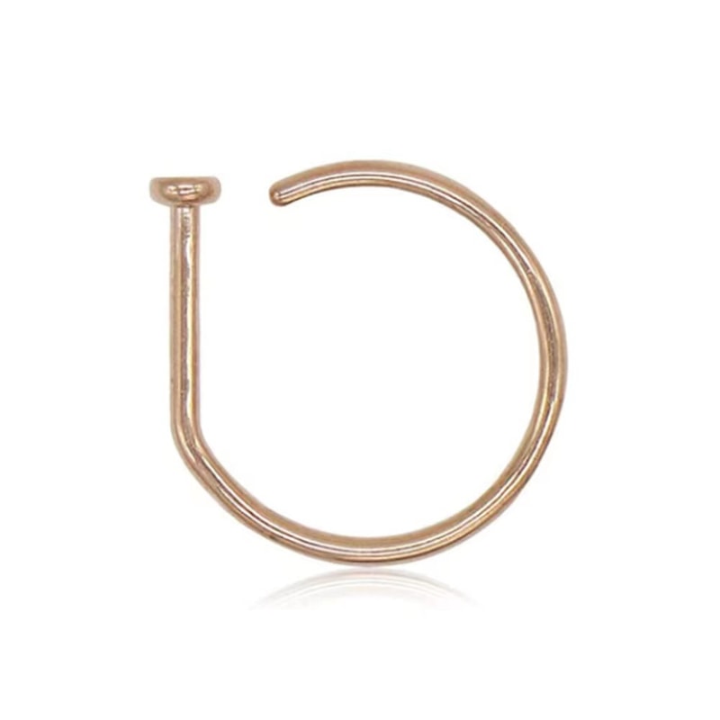 Unisex Fake Nose Ring Set Non Piercing Nose Ring Stainless Steel Clip On Septum Jewelry 3