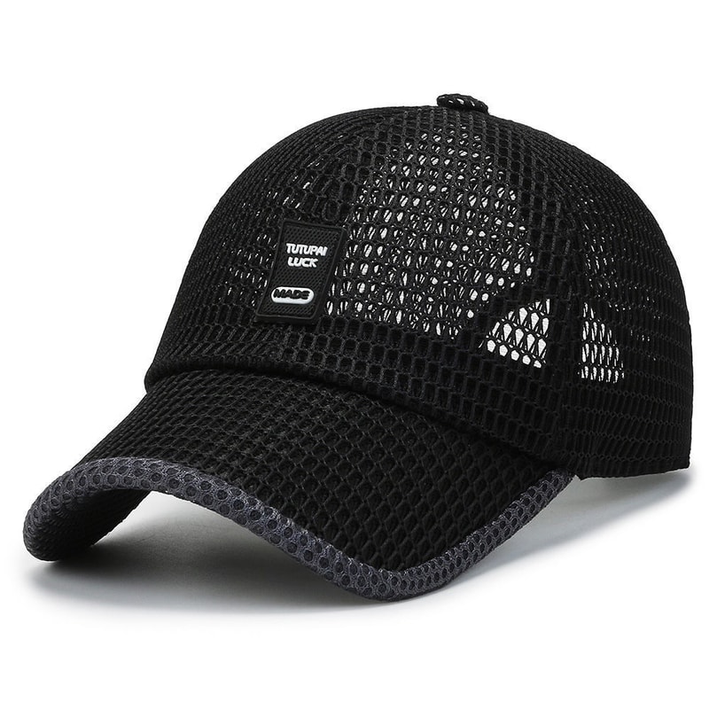 Breathable Men Mesh Baseball Cap Summer Snapback Trucker Hat For Outdoor Comfort 4