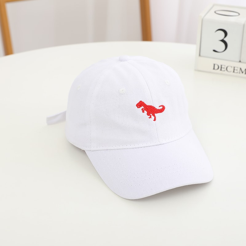 Dinosaur Embroidered Kids Baseball Cap Adjustable Summer Sun Hat For Boys Girls 4
