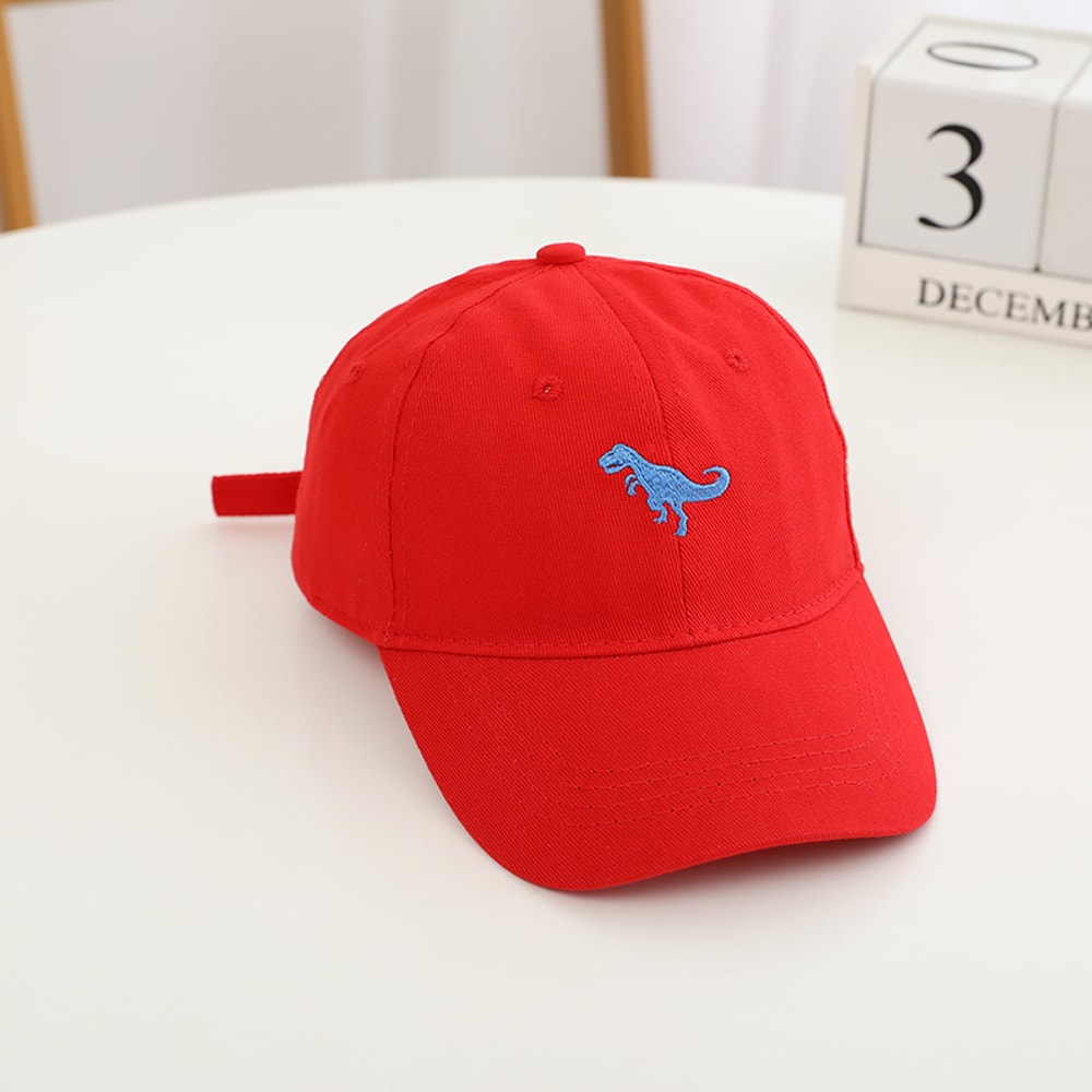 Dinosaur Embroidered Kids Baseball Cap Adjustable Summer Sun Hat For Boys Girls 6