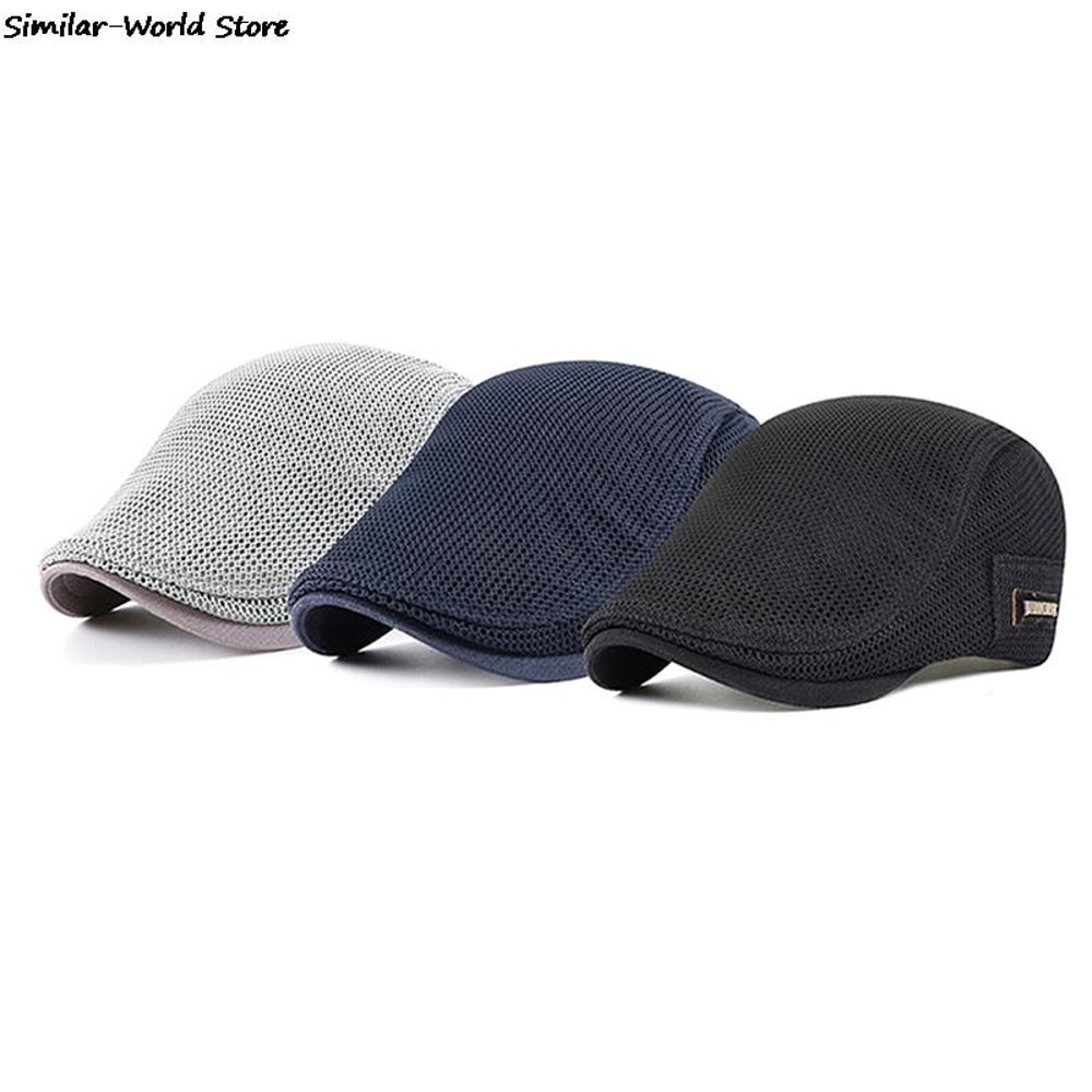 Breathable Mesh Summer Baseball Cap for Men, Lightweight Outdoor Fishing Trucker Hat