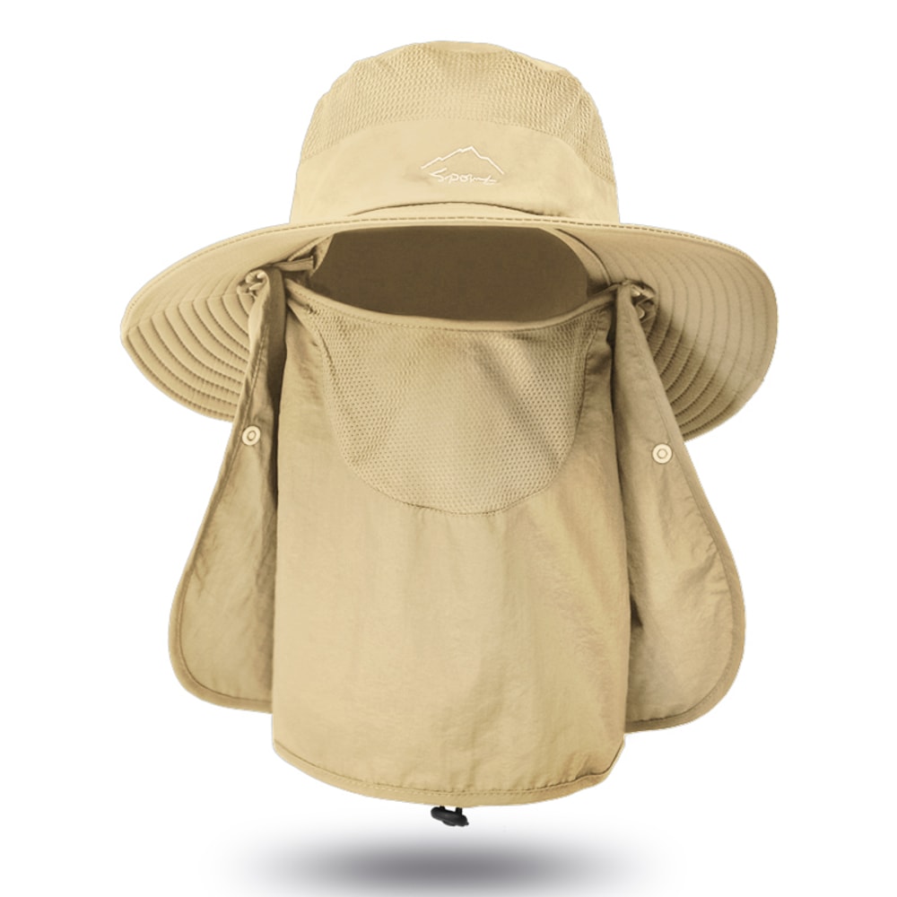 Quick Dry Fishing Hat With Face Cover Breathable Sun Protection Hat 7