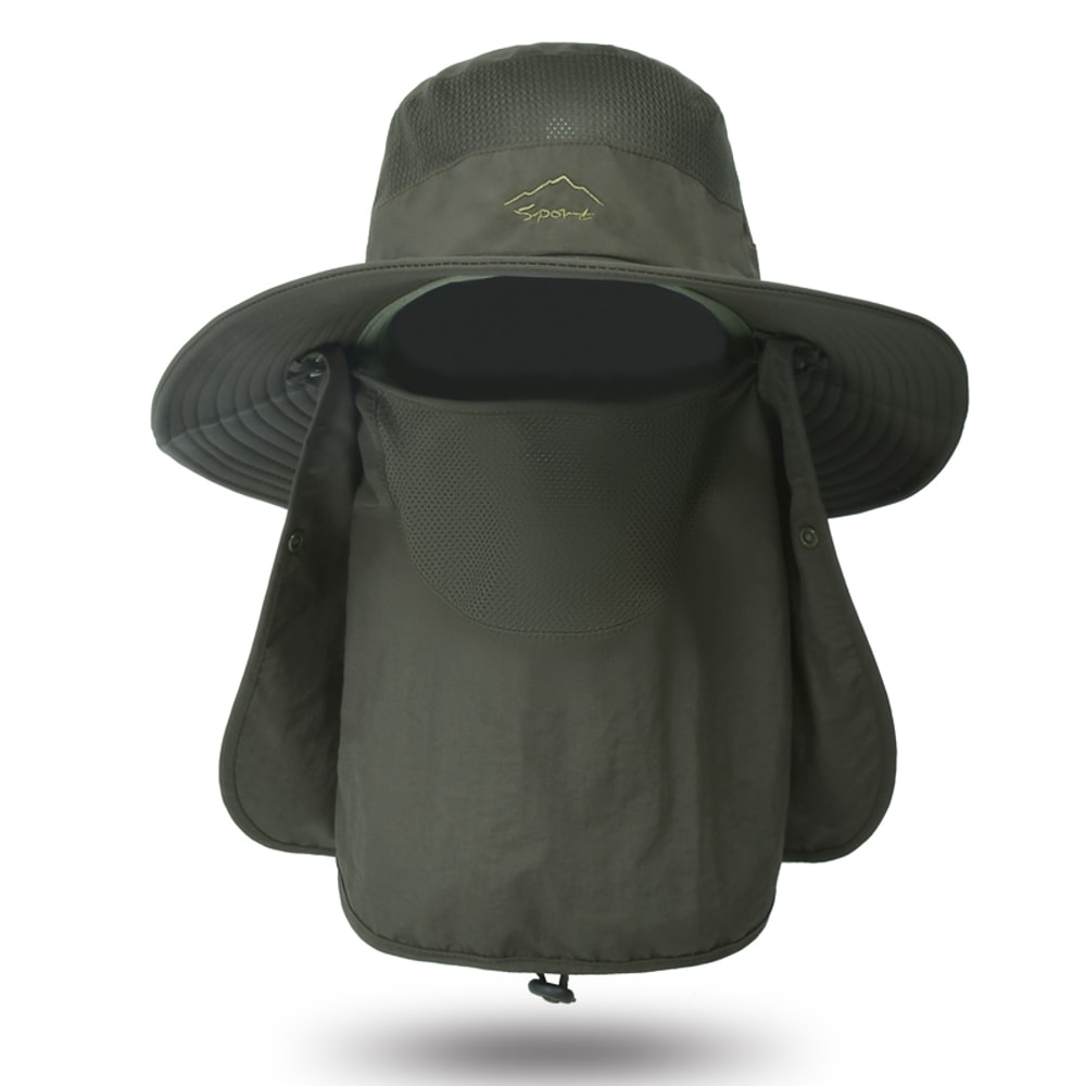 Quick Dry Fishing Hat With Face Cover Breathable Sun Protection Hat 11