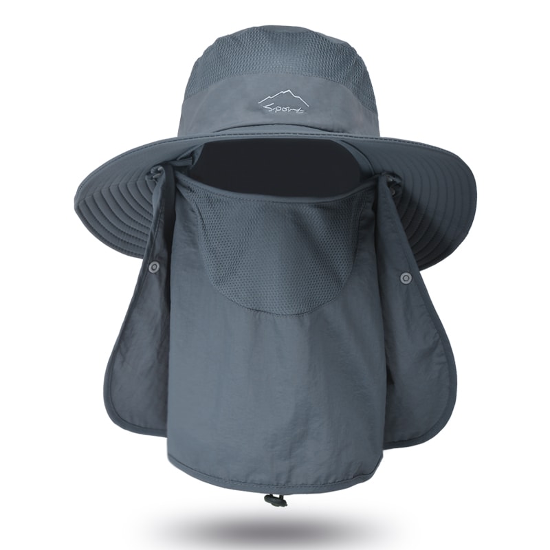 Quick Dry Fishing Hat With Face Cover Breathable Sun Protection Hat 6