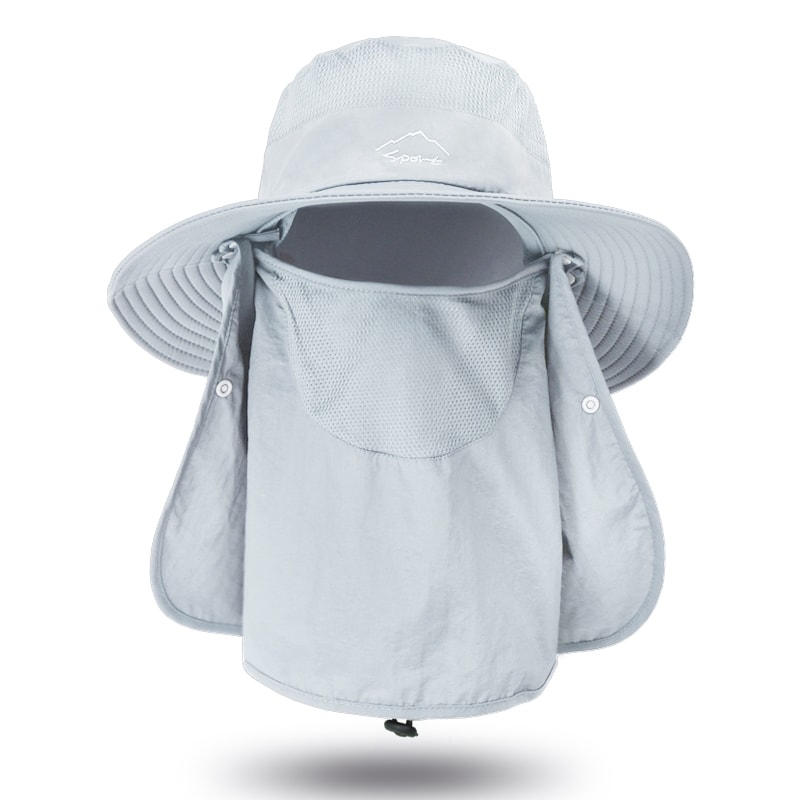 Quick Dry Fishing Hat With Face Cover Breathable Sun Protection Hat 12
