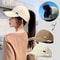 High Ponytail Baseball Cap For Women Breathable Summer Cap Women Sun Visor Adjustable Hat 0