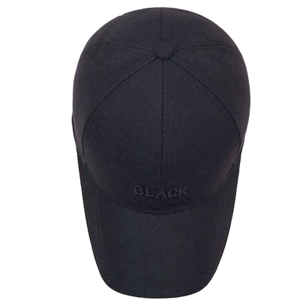 Classic Black Embroidered Baseball Cap Unisex Summer Hat For Outdoor Sports Daily Wear 2
