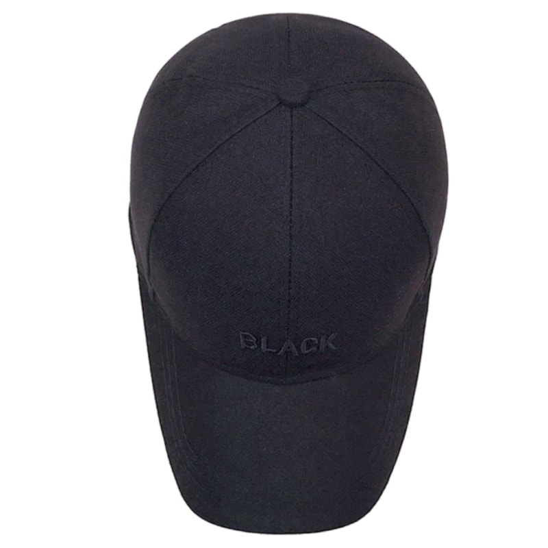 Classic Black Embroidered Baseball Cap Unisex Summer Hat For Outdoor Sports Daily Wear 2