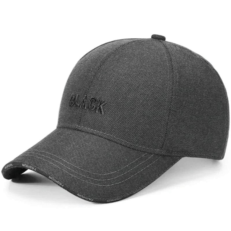 Classic Black Embroidered Baseball Cap Unisex Summer Hat For Outdoor Sports Daily Wear 6