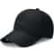 Classic Black Embroidered Baseball Cap Unisex Summer Hat For Outdoor Sports Daily Wear 5