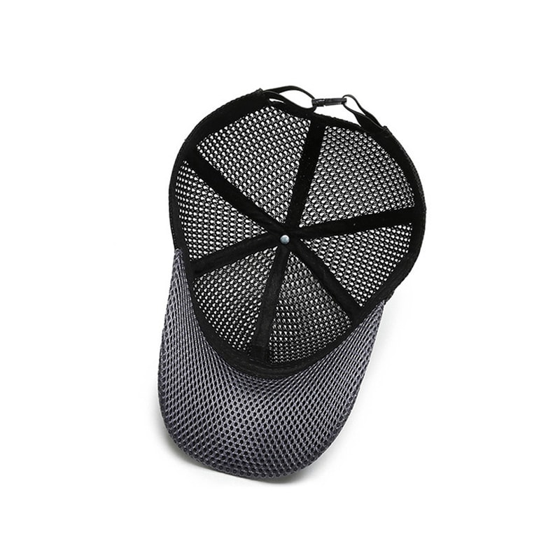 Breathable Mesh Trucker Snapback Cap For Men Lightweight Summer Outdoor Hat 3