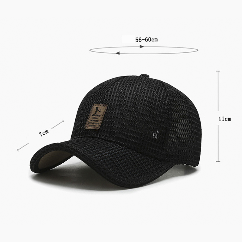 Breathable Mesh Fishing Hat Lightweight Summer Baseball Cap For Outdoor Sports Sun Protection 5