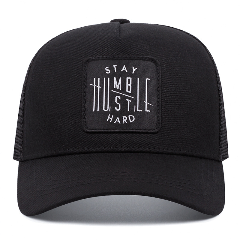 Embroidered Baseball Cap Breathable Mesh Trucker Hat Adjustable Casual Summer Visor 1