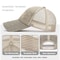 Breathable Linen Mesh Snapback Baseball Cap For Men Lightweight Summer Sports Hat 2