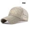 Breathable Linen Mesh Snapback Baseball Cap For Men Lightweight Summer Sports Hat 6
