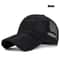 Breathable Linen Mesh Snapback Baseball Cap For Men Lightweight Summer Sports Hat 7