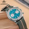Men Quartz Chronograph Watch Waterproof Luxury 38mm Steel Wristwatch 0