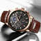 LIGE Luxury Mens Leather Watch Waterproof Quartz Sport Timepiece 1