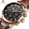 LIGE Luxury Mens Leather Watch Waterproof Quartz Sport Timepiece 4