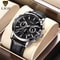 LIGE Luxury Mens Leather Watch Waterproof Quartz Sport Timepiece 5