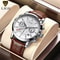 LIGE Luxury Mens Leather Watch Waterproof Quartz Sport Timepiece 6