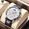 LIGE Luxury Mens Leather Watch Waterproof Quartz Sport Timepiece 7
