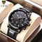 LIGE Luxury Mens Leather Watch Waterproof Quartz Sport Timepiece 8