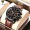 LIGE Luxury Mens Leather Watch Waterproof Quartz Sport Timepiece 9