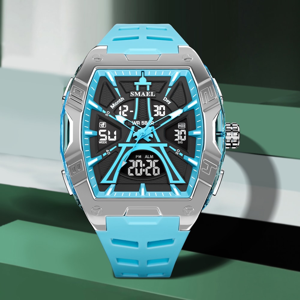 Waterproof Digital Sport Watch With Alarm Night Light Quartz Precision For Men And Women 3