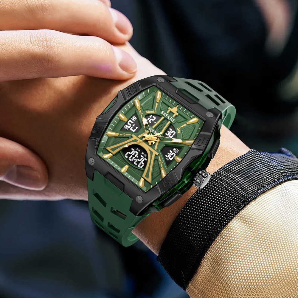 Waterproof Digital Sport Watch With Alarm Night Light Quartz Precision For Men And Women 5