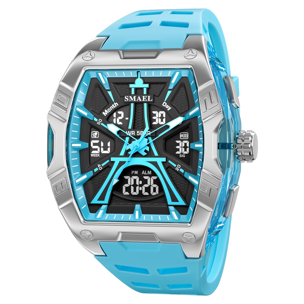 Waterproof Digital Sport Watch With Alarm Night Light Quartz Precision For Men And Women 7