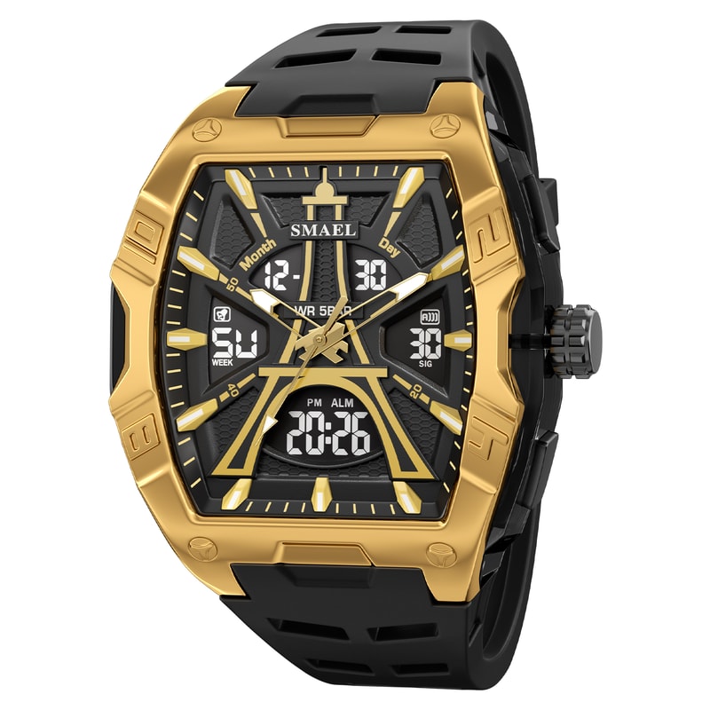 Waterproof Digital Sport Watch With Alarm Night Light Quartz Precision For Men And Women 9