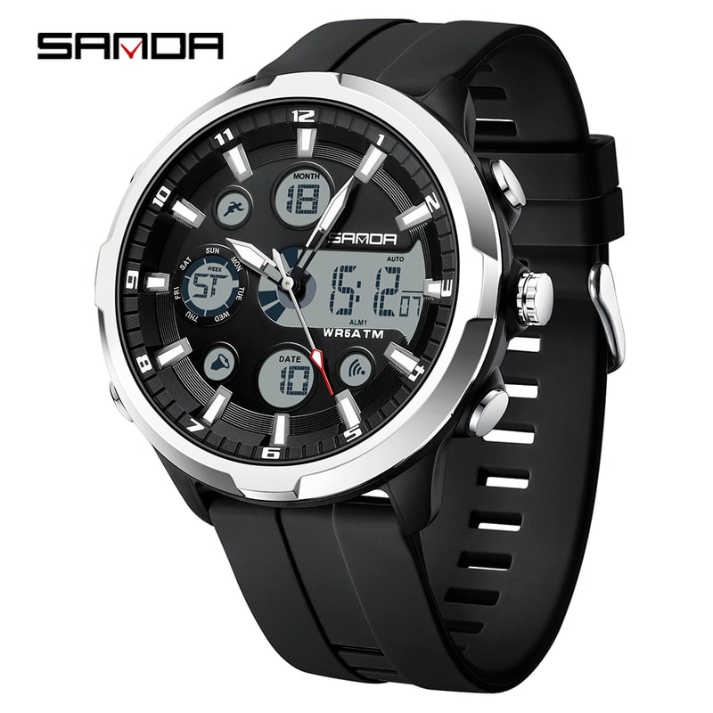 Tactical Digital Military Watch For Men Waterproof LED Sports Wristwatch 8