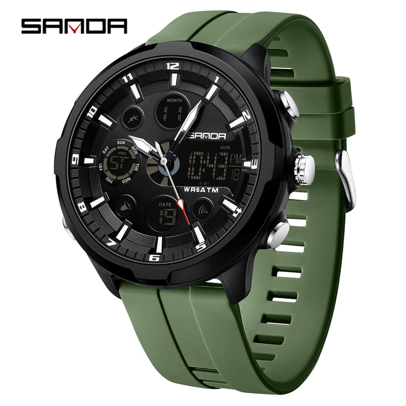 Tactical Digital Military Watch For Men Waterproof LED Sports Wristwatch 9