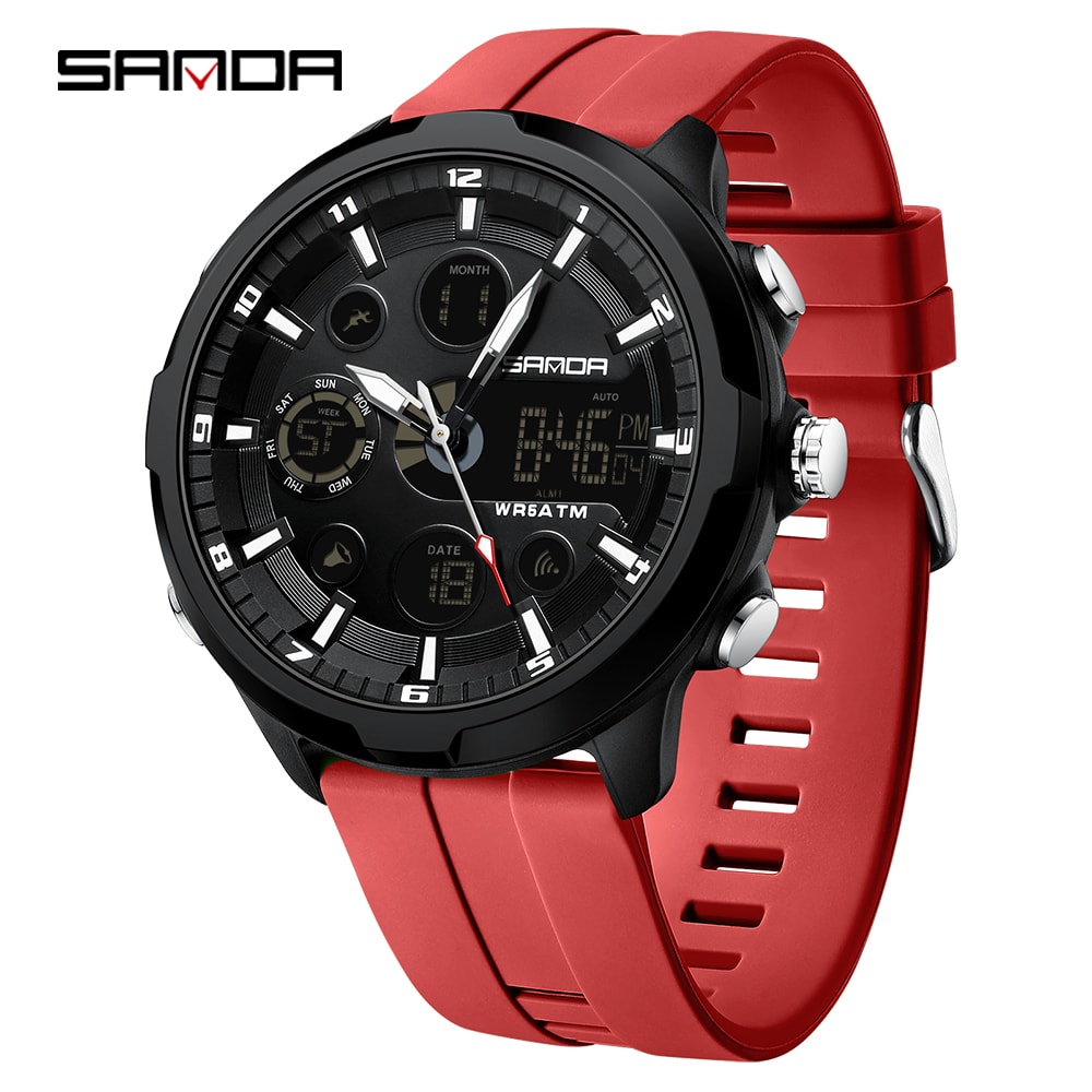 Tactical Digital Military Watch For Men Waterproof LED Sports Wristwatch 5