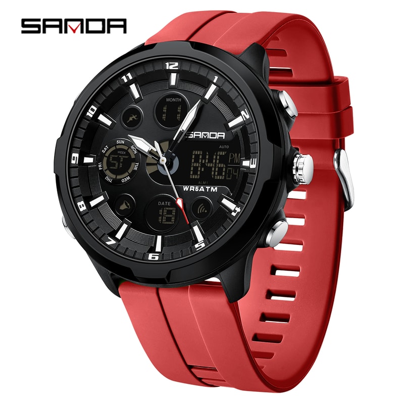 Tactical Digital Military Watch For Men Waterproof LED Sports Wristwatch 5