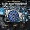 Premium Mens Chronograph Watch Waterproof Sports Stainless Steel Quartz Timepiece 2