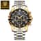 Premium Mens Chronograph Watch Waterproof Sports Stainless Steel Quartz Timepiece 8