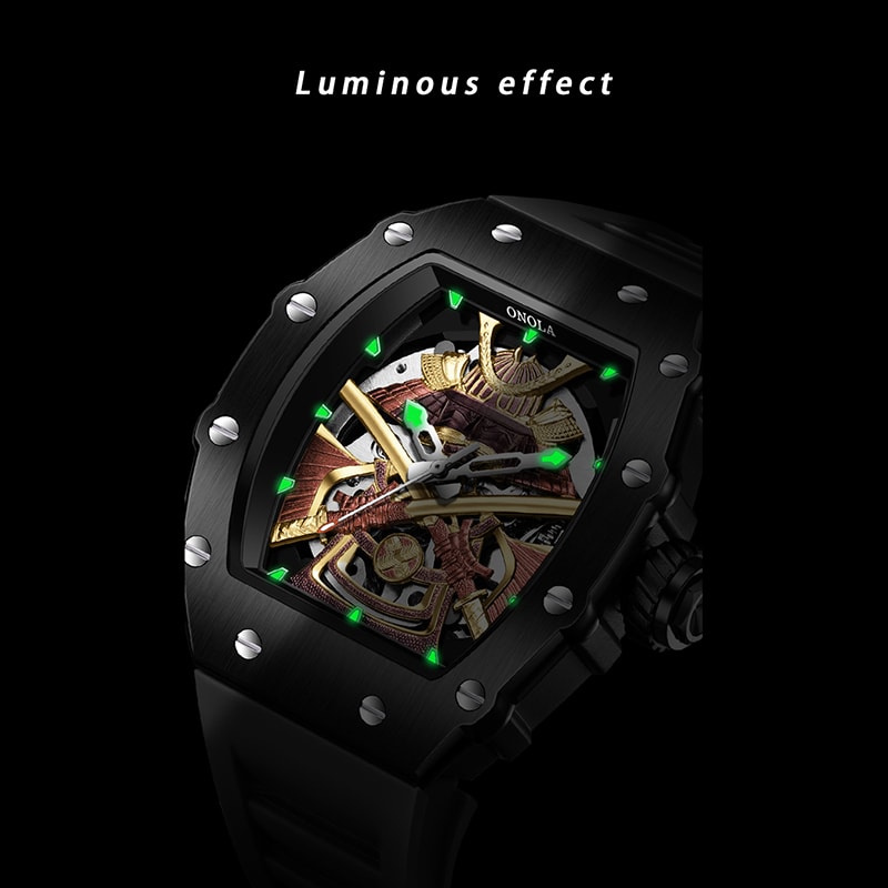 Automatic Mechanical Military Watch For Men Waterproof Luminous Sport Timepiece 3