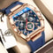 Luminous Waterproof Chronograph Mens Sports Watch With Silicone Strap 7