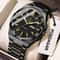 Men Luxury Stainless Steel Watch Waterproof Luminous Quartz Sports Wristwatch 5