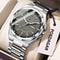 Men Luxury Stainless Steel Watch Waterproof Luminous Quartz Sports Wristwatch 8