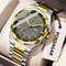 Men Luxury Stainless Steel Watch Waterproof Luminous Quartz Sports Wristwatch 10