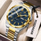 Men Luxury Stainless Steel Watch Waterproof Luminous Quartz Sports Wristwatch 13