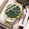 Men Luxury Stainless Steel Watch Waterproof Luminous Quartz Sports Wristwatch 12