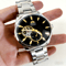 Premium Men Skeleton Dial Business Automatic Mechanical Stainless Steel Watch 2