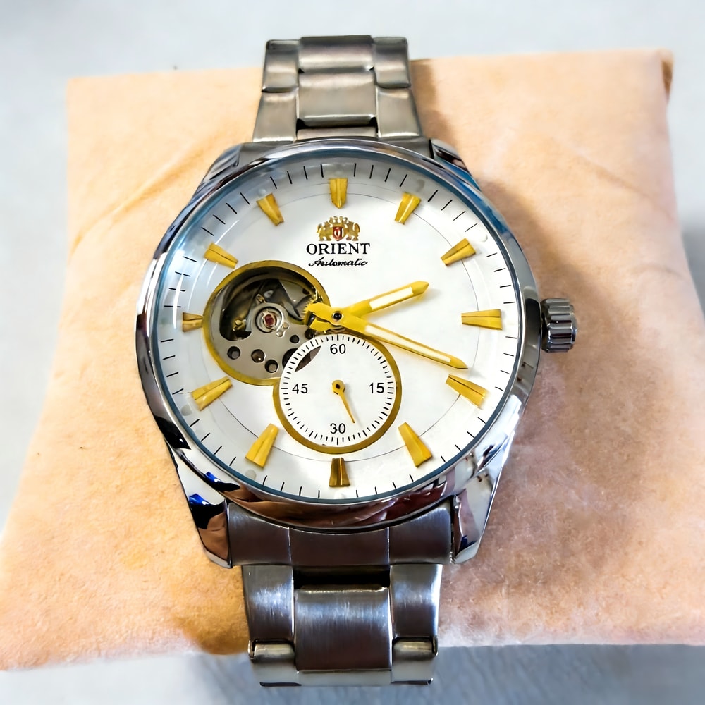 Premium Men Skeleton Dial Business Automatic Mechanical Stainless Steel Watch 3